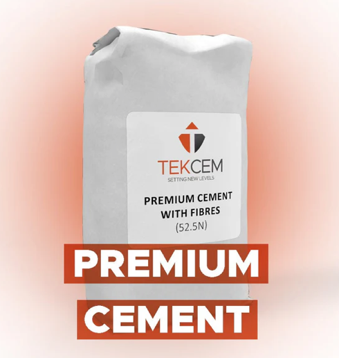 Tekcem Premium Screeding Cement 52.5N with Fibres – 25kg | Screedworks UK