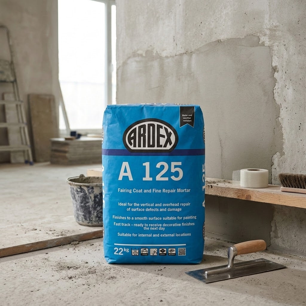 Ardex A125 Fairing Coat & Fine Repair Mortar, 22kg