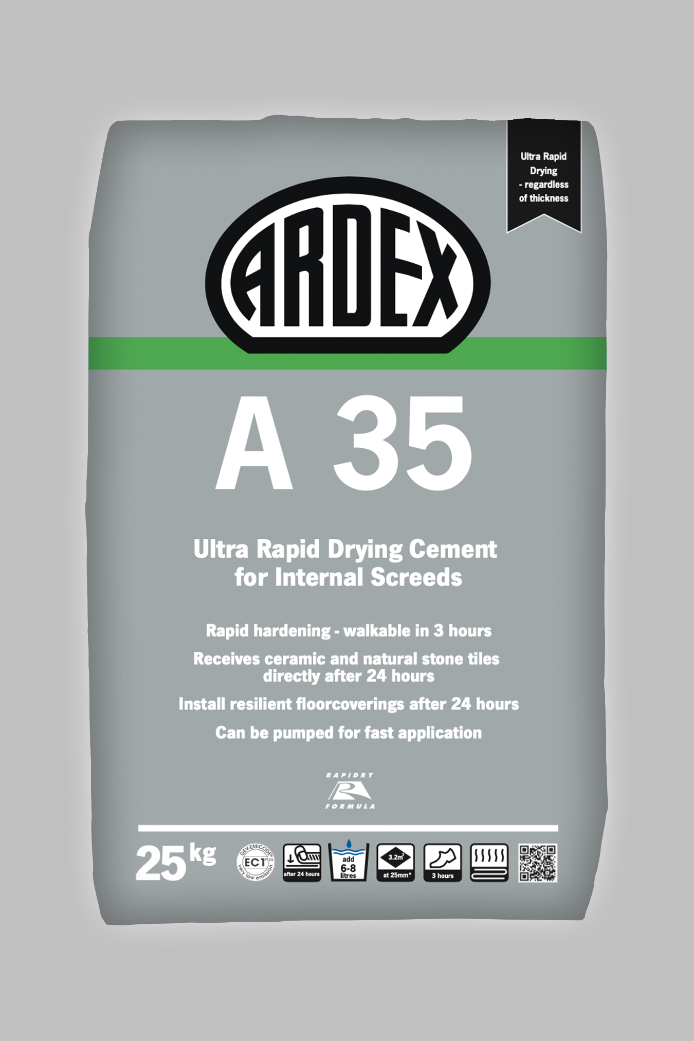 Ardex A35 Ultra Rapid Drying Screed 25kg