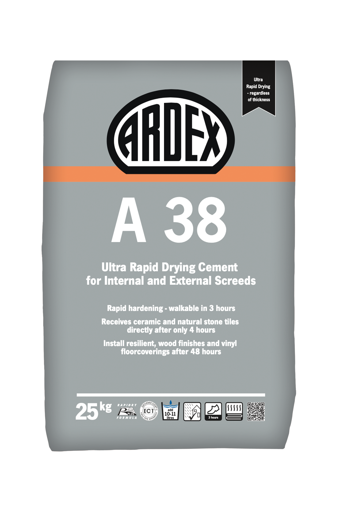 Ardex A38 Ultra Rapid Drying Screed, 25kg | Screedworks UK