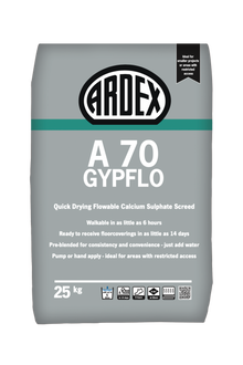 Ardex A70 Gypflo Quick Drying Calcium Sulphate Screed, 25kg | Screedworks UK