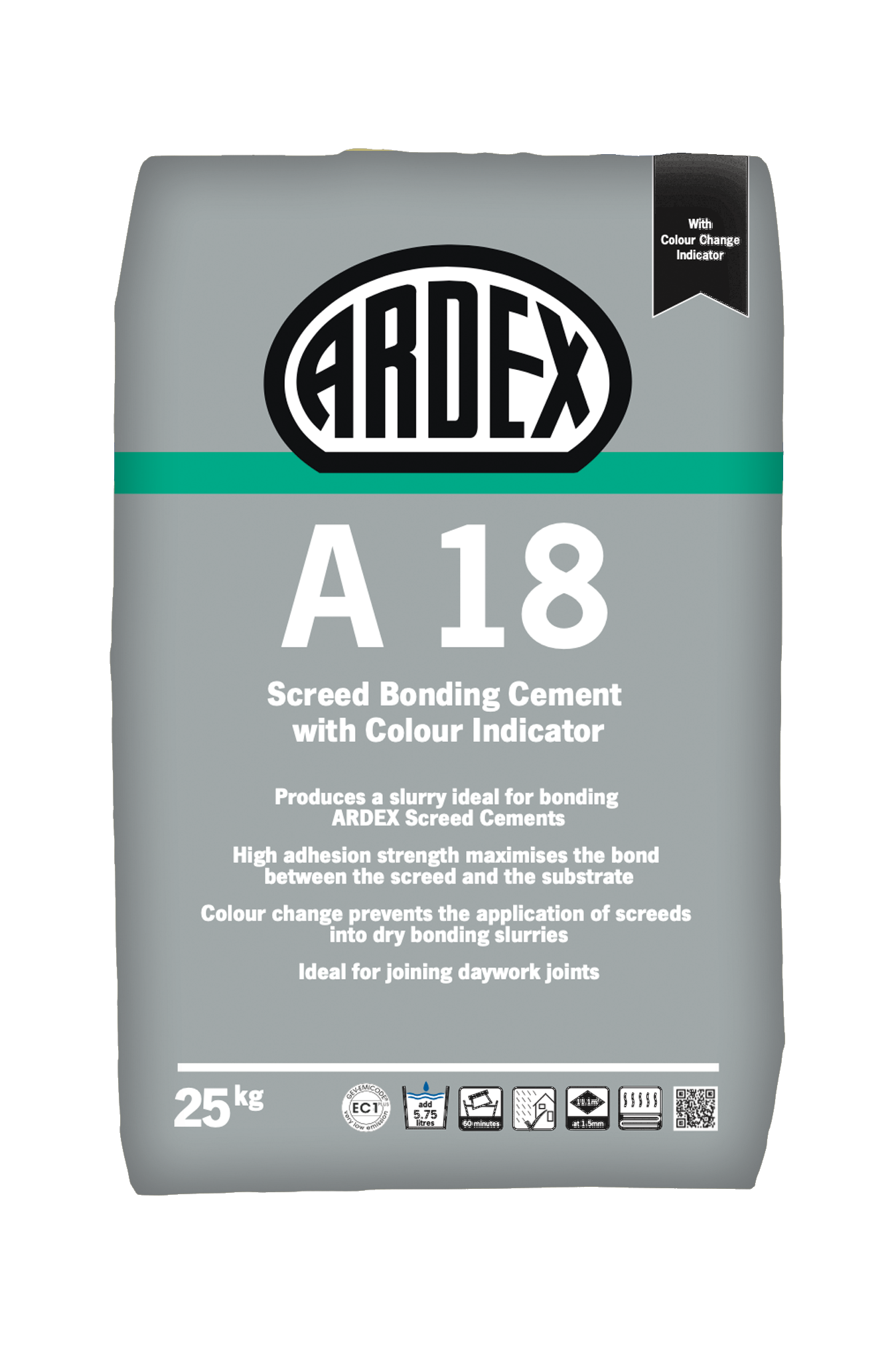 Ardex A18 Screed Bonding Cement with Colour Indicator, 25Kg | Screedworks UK