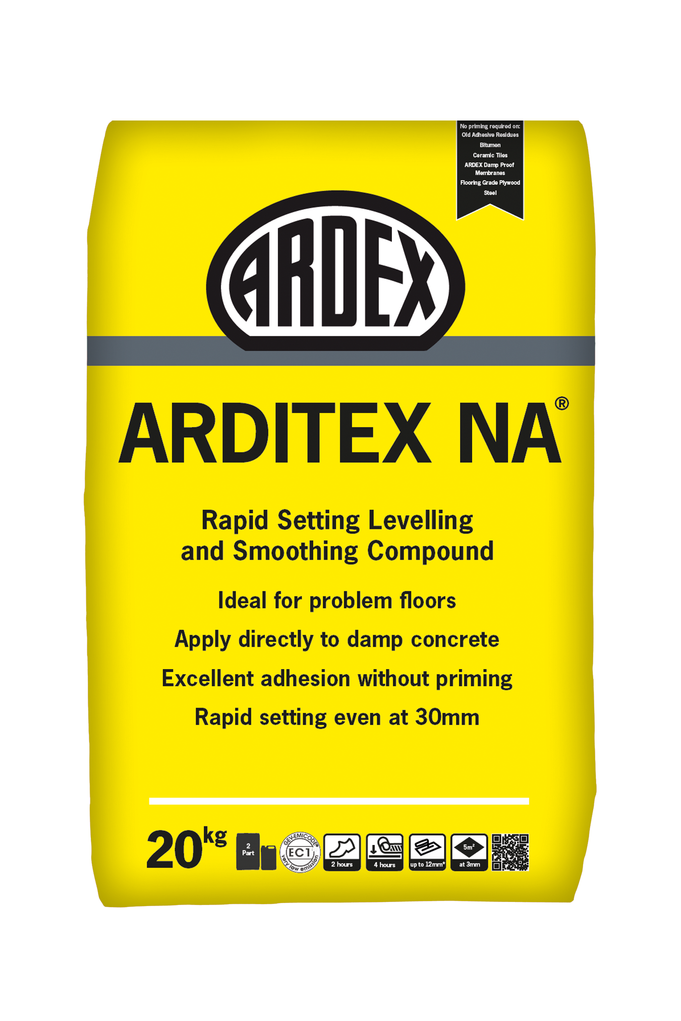 Arditex NA Ultra Rapid Latex Levelling Compound - No Ammonia (25kg Bag & Bottle) | Screedworks UK