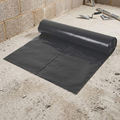 4m x 50m x 500g Black Polythene Vapour Control Layer