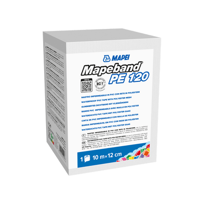 Mapei Mapeband Rubber Waterproofing Tape, 120mm x 50m Roll | Screed Works