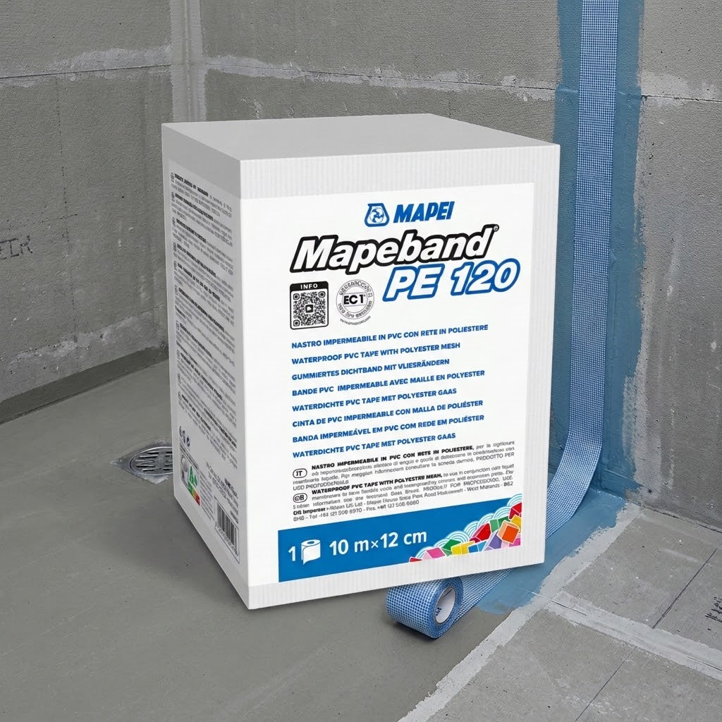 Mapei Mapeband Rubber Waterproofing Tape, 120mm x 50m Roll | Screed Works
