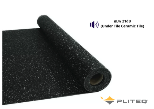 Pliteq Genie RST10 Impact Noise Reduction Acoustic Mat 1.22m x 4.6m (5.52m² / roll) | Screedworks UK