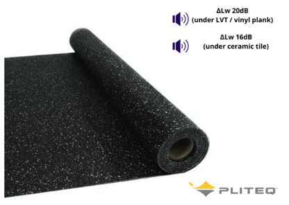 Pliteq Genie RST02 Impact Noise Reduction Acoustic Mat 1.22m x 22.9m (27.9m² / roll) | Screed Works