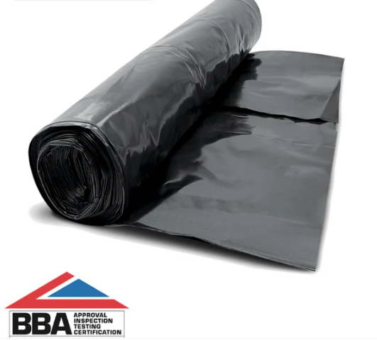 4m x 25m x 250mu BBA Black DPM | Screedworks UK