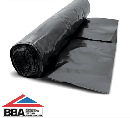 4m x 25m x 250mu BBA Black DPM | Screed Works