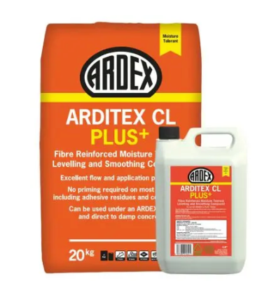 ARDITEX CL PLUS+  Fibre Reinforced Moisture Tolerant Levelling and Smoothing Compound (Bag & Bottle 25kg) | Screedworks UK