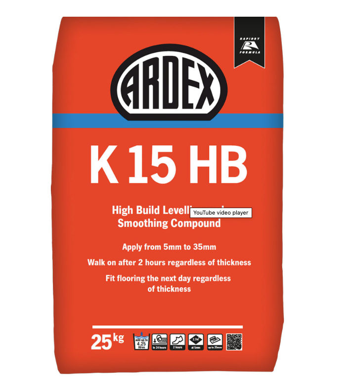 Ardex K15-HB High Build Self-Levelling Compound, 25kg | Screedworks UK