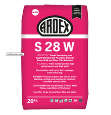 Ardex S28 White Tile Adhesive, 20kg | Screedworks UK