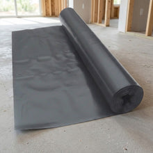 Single wound screeding membrane roll on a concrete subfloor