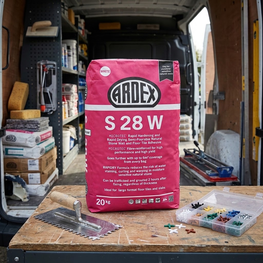 Ardex S28 White Tile Adhesive, 20kg