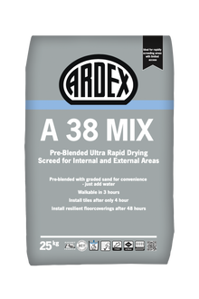 Ardex A38 Mix Ultra Rapid Drying Screed, 25kg bag (UK)