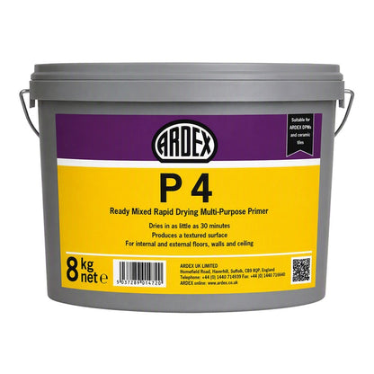 Ardex P4 Primer Ready Mixed Rapid Drying Multi-Purpose Primer, 8kg | Screed Works
