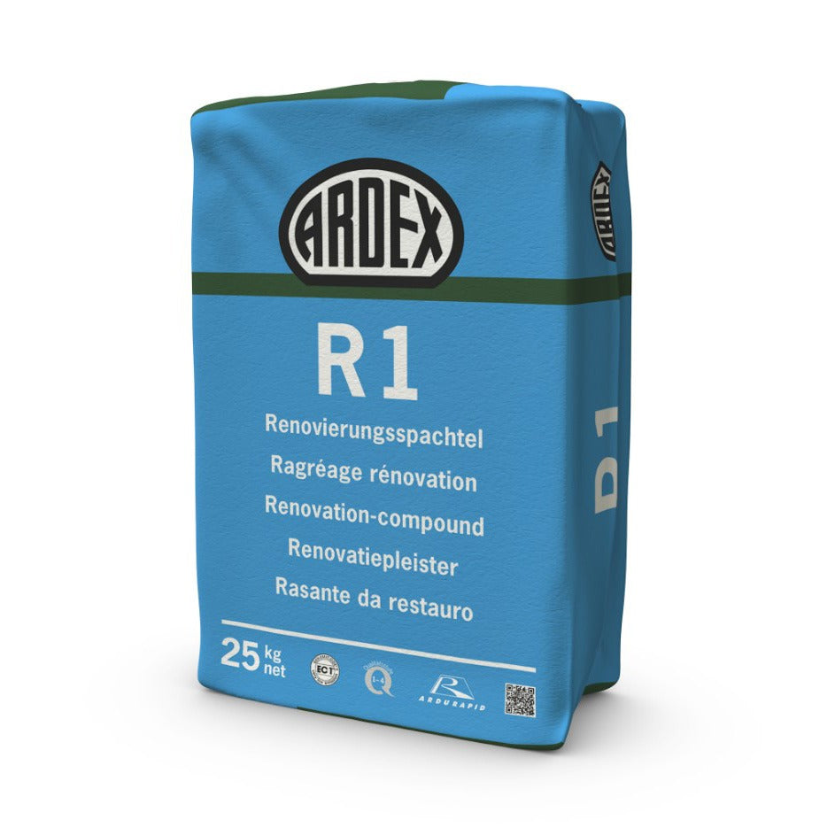 Ardex R1 Renovation Plaster (White), 25kg | Screed Works