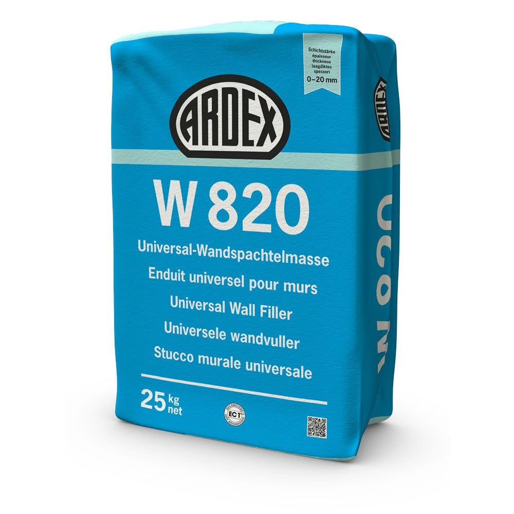 Ardex W820 Superfinish Universal Finishing Plaster, 25kg | Screed Works