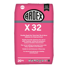 Ardex X32 Rapid Drying Natural Stone Adhesive (White), 20kg | Screed Works