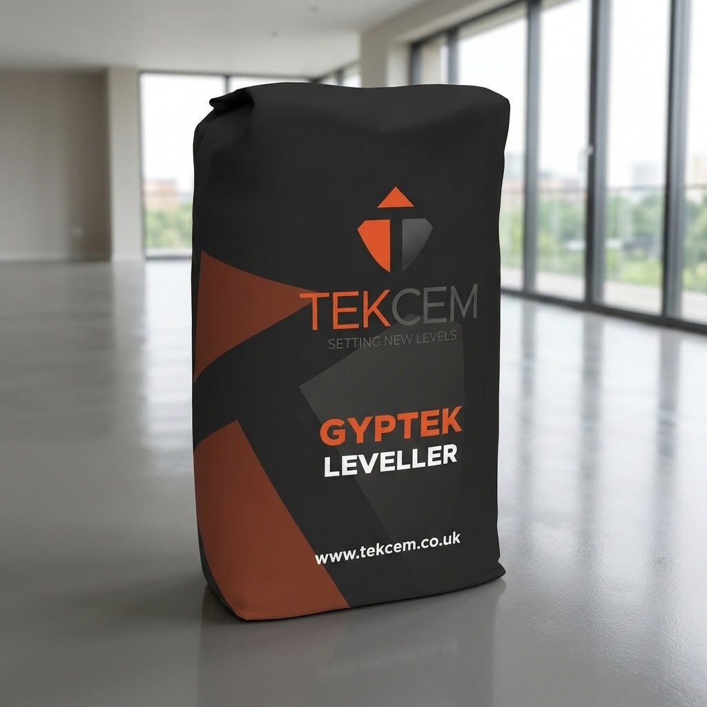 Tekcem Gyptek Leveller, 20kg Calcium Sulphate Levelling Compound