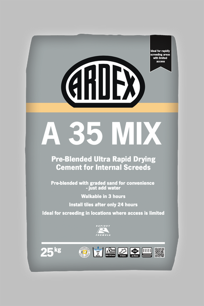 Ardex A35 Mix Ultra Rapid Drying Screed 25kg