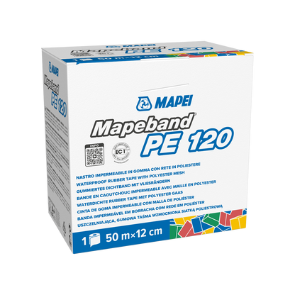 Mapeband PE 120 Waterproofing Joint Tape – 5m Roll (120mm Wide) | Screedworks UK