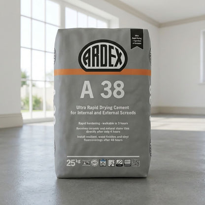 Ardex A38 Ultra Rapid Drying Screed, 25kg