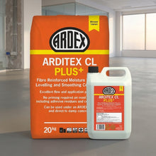 ARDITEX CL PLUS+  Fibre Reinforced Moisture Tolerant Levelling and Smoothing Compound (Bag & Bottle 25kg)