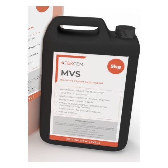Tekcem MVS Moisture Vapour Suppressant 5kg | Screed Works